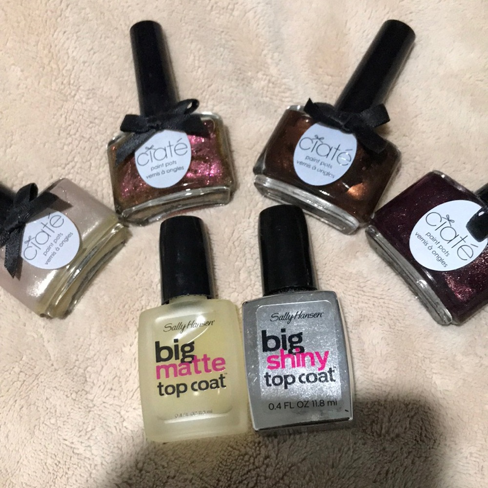 Bundle of ciate nailpolish & sally Henson topcoat